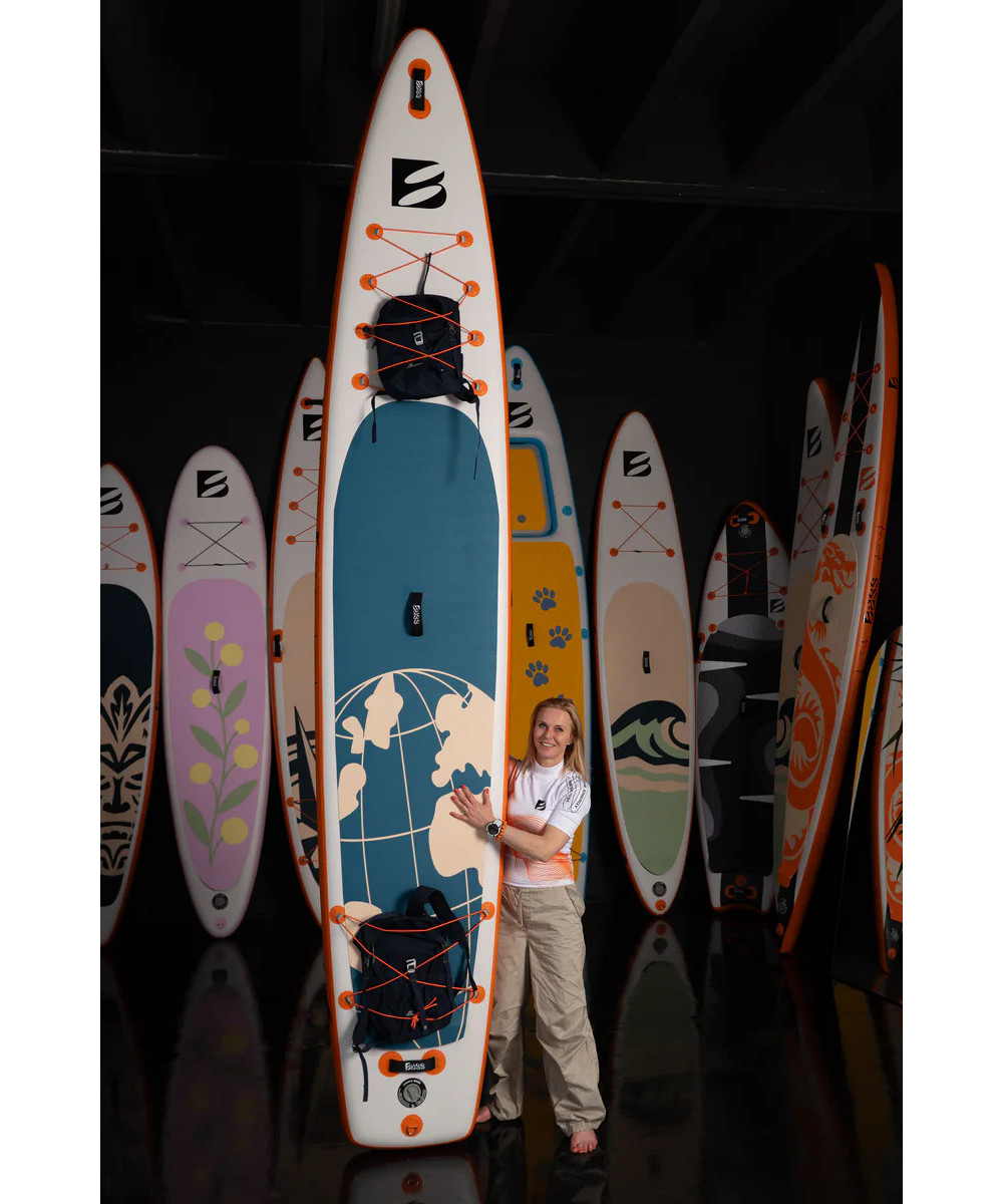 Bass Explorer 14’ – deska SUP race na wyprawy, stabilna 220 kg