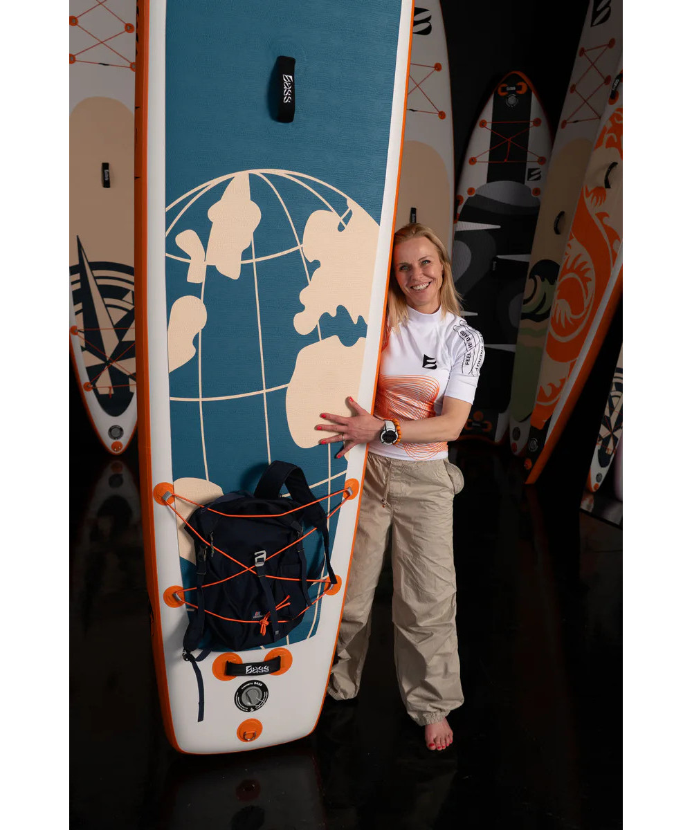 Bass Explorer 14’ – deska SUP race na wyprawy, stabilna 220 kg