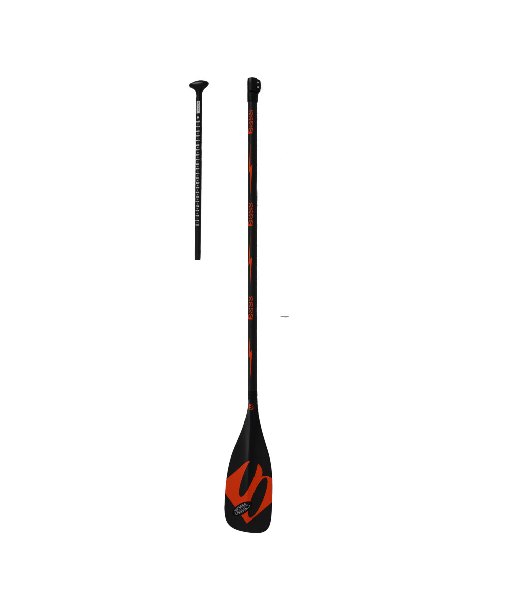 Bass Extreme Pro 2P – Ultra-Light Medium Flex Carbon SUP Race Paddle
