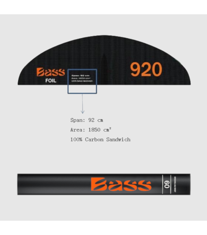 Bass Eagle Bielik v2 6'4" set Wingfoiling