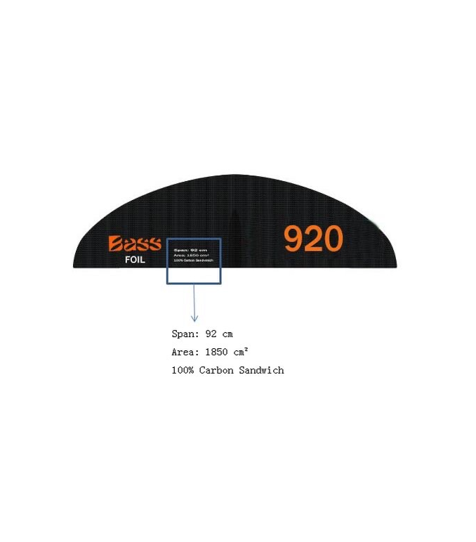 Bass Eagle Bielik v2 5'8" set wingfoiling