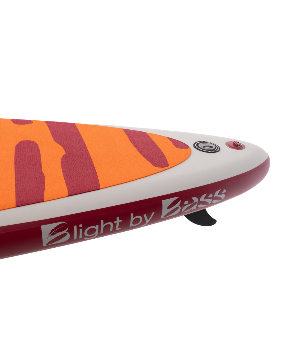 Profil rufy ultralekkiej I stabilnej, zgrzewanej deski SUP allround B Light by Bass 10’6" pokrytej premium EVA